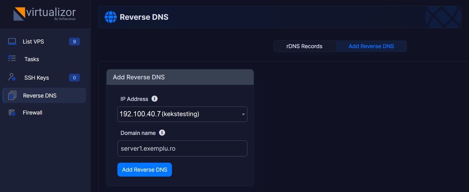 save rDNS